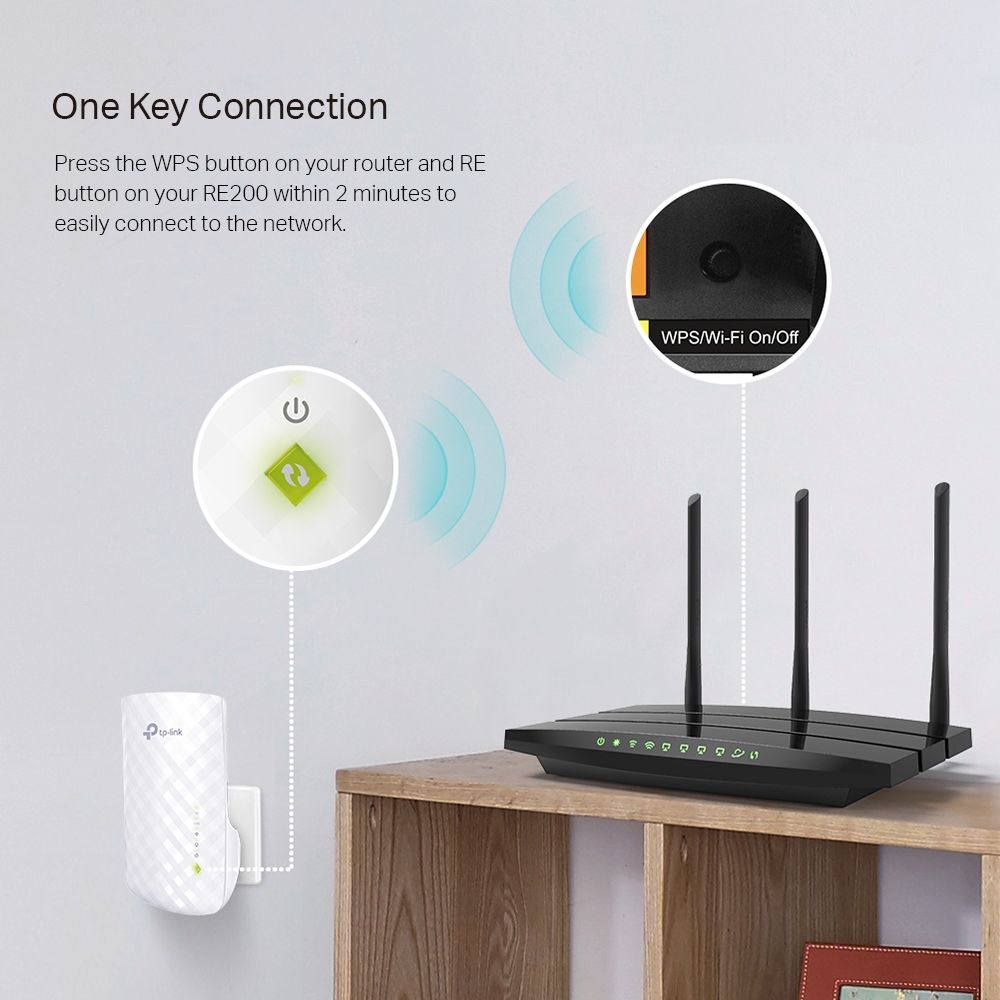 tp link ac750 dual band wifi mesh range extender